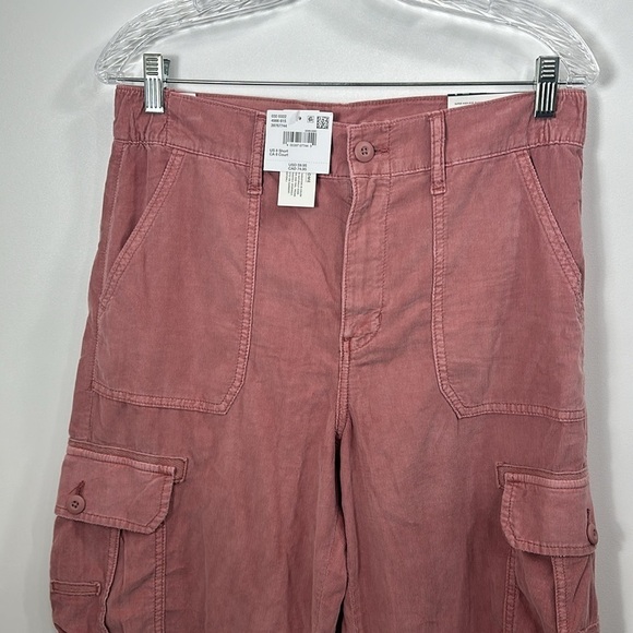 American Eagle super high-rise baggy jogger pink size 8 short. NWT. - Picture 2 of 13
